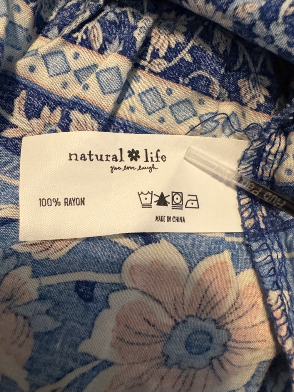 NATURAL LIFE Boho Floral Tiered Maxi Skirt M - Picture 6 of 6